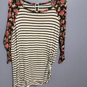 Striped Flower Shirt